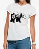 t-shirt damskie Koszulka organiczna z nadrukiem Niedźwiedź