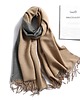 szale damskie SZAL SZALIK DAMSKI 100% KASZMIROWY BEŻOWY SZARY