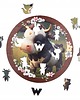 puzzle dla dzieci Puzzle drewniane Urocza Krówka 40 elementów XL