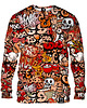 bluza bez kaptura damska Bluza Bez Kaptura Damska DR.CROW Graffiti Skull