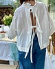 bluzki - inne Bluzka lniana open back