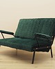 sofy i szezlongi Sofa zielona, włoski design, lata 70, produkcja: Włochy