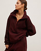 bluza bez kaptura damska Bluza HAILEY moonlit merlot