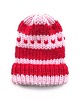 czapki damskie Wełniana walentynkowa czapka Lily serca 100% wełna handmade ręcznie robiona