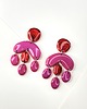 kolczyki z masy plastycznej Kolorowe wiszące kolczyki CIRCUS