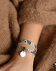bransoletki skórzane animal  gold ring 17