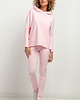 legginsy Spodnie dresowe legginsy T382, jasnoróżowe