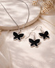 komplet biżuterii Czarny Motyl - Naszyjnik + Kolczyki