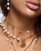 złote naszyjniki Naszyjnik z pereł Half Pearl Chain