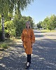 sukienki midi damskie Kimono może być sukienką 100%  len.