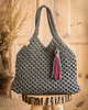 torby na ramię Makramowa torebka Beach Bag M popielaty