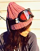 czapki damskie Czapka różowa handmade  beanie z wełną