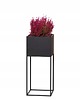doniczki DONICA METALOWA, kwietnik stojący 60cm CZARNY Loft
