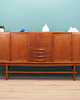 komody Highboard tekowy, duński design, lata 60, produkcja: Dania