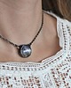 kolie Choker z lawendą