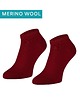 skarpetki damskie Bordowe stopki z merino wool