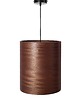 lampy wiszące Lampa wisząca LEEA - HANGING Sapeli Tube 30cm. Klosz fornir egzotyk sapele.