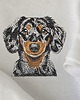 t-shirt damskie Koszulka z jamnikiem merle Prezent dla bliskiej osoby