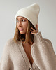 czapki damskie Czapka Gentle Cashmere Jasny Ecru