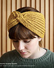 czapki damskie Opaska Merino Musztardowa - naturalna, miękka, nie gryząca, ciepła