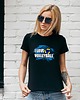 t-shirt damskie Koszulka damska organiczna I LOVE VOLLEYBALL