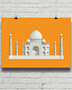 plakaty Taj Mahal - plakat giclee art