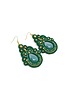 kolczyki soutache Zielone kolczyki sutasz - kolekcja Thalia