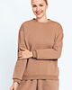 bluza bez kaptura damska Bluza Dresowa Czułość Beż