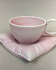 kubki i filiżanki Filiżanka na poduszce M - różowa