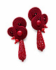 kolczyki soutache Bordowe i eleganckie - kolczyki soutache