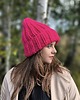 czapki damskie Wełniana czapka zimowa peruvian WOOLY wściekły róż