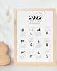 kalendarze i plannery Plakat - Kalendarz 2022 modern