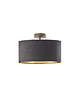 plafony Czarny plafon do salonu w stylu glamour WENECJA VELUR fi - 30 cm