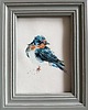 obrazy Ręcznie malowany obrazek "Niebieski ptak"