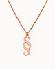 złote naszyjniki Naszyjnik Paragraf - różowe złoto 18K