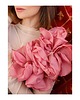 broszki Duża broszka kwiat Kolor brudny róż