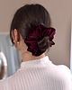 gumki do włosów Big scrunchie Burgundowa