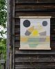 Ozdoby na ścianę Ręcznie tkany wełniany kilim - ZIMOWA NOC NADERKI - Mazurskie Opowieści