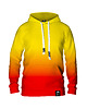 bluza z kapturem damska Damska Bluza z kapturem DR.CROW Ombre Yellow Red