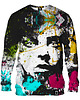 bluzy męskie Bluza Bez Kaptura Męska DR.CROW Graffiti Woman