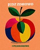 plakaty Plakat vegan zdrowie kuchnia jabłko 30x40