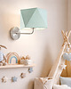 lampy do pokoju dziecka Nowoczesny kinkiet do pokoju dziecka TURYN KIDS z miętowym abażurem
