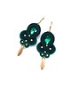 kolczyki soutache Kolczyki sutasz zielone delikatne romantyczne małe lekkie Olivia
