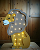 lampy do pokoju dziecka Drewniana nocna lampka LED dla dzieci lew