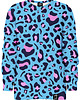 bluzy dla chłopców Bluza bez kaptura Chłopiec DR.CROW Leopard Blue