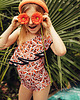 dziewczynka - inne Strój kąpielowy z falbaną Paola Orange
