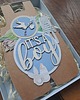 kartki scrapbooking Kartka na baby shower chłopca  (w pudełku)