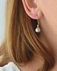 kolczyki swarovski Kolczyki z szarymi perłami