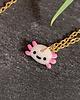 wisiory Naszyjnik z aksolotlem, kolorowa biżuteria kawaii z uroczym zwierzęciem
