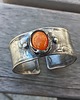 bransoletki wire wrapping Karneolowa - bransoletka regulowana